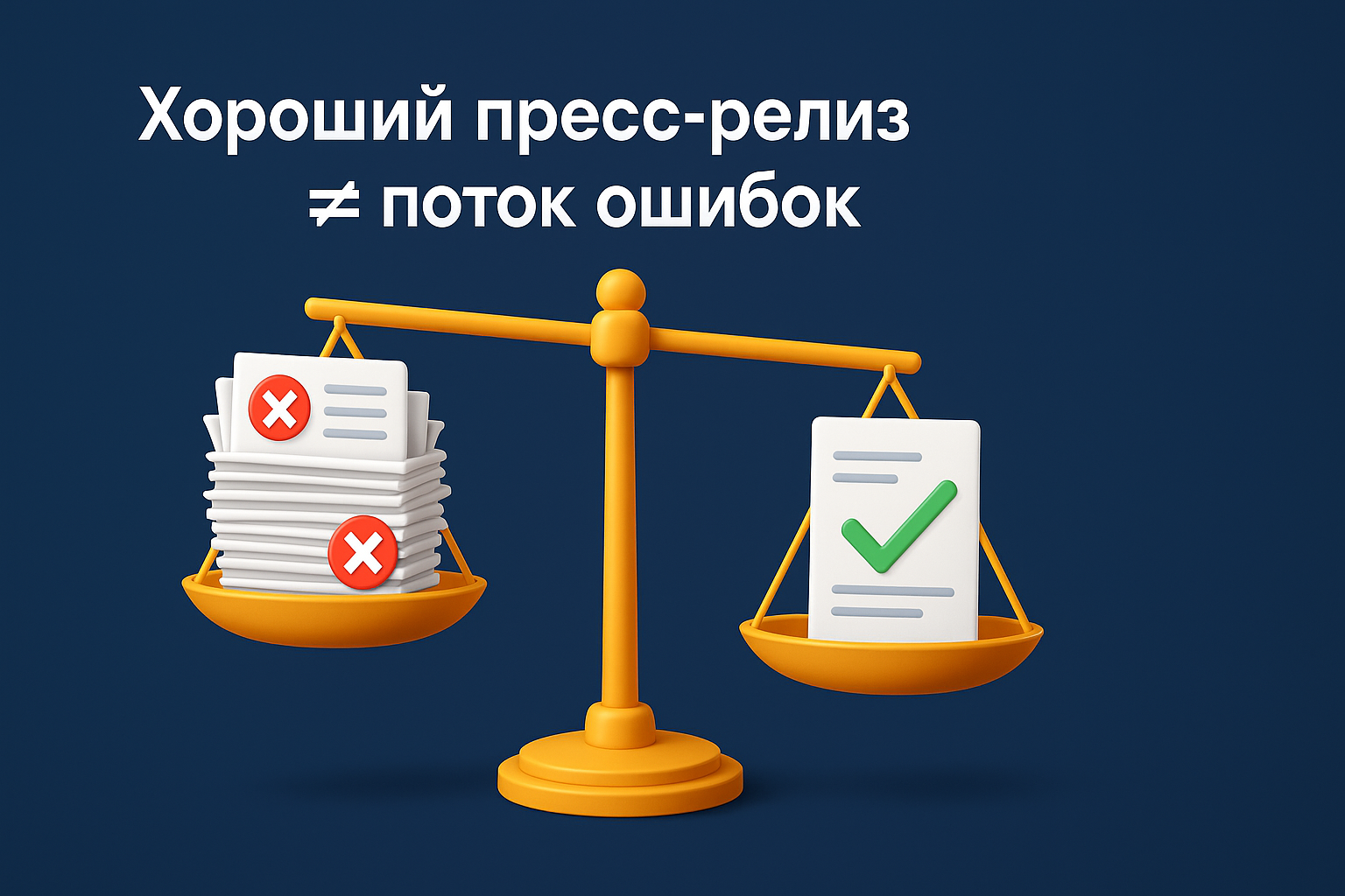 ошибки пресс-релиза
